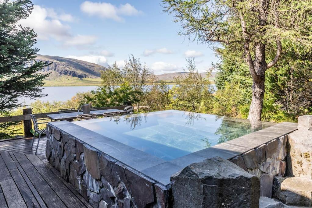 Luxury Lakefront Villa, Infinity Hot Tub And Sauna Grimsnes og Grafningshreppur Extérieur photo